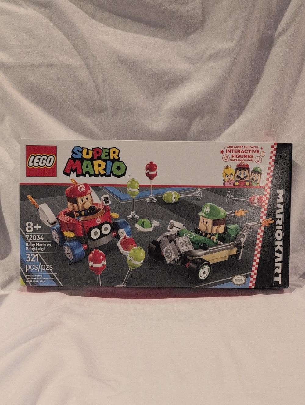 Lego Super Mario Kart Race Set - Red & Green Karts